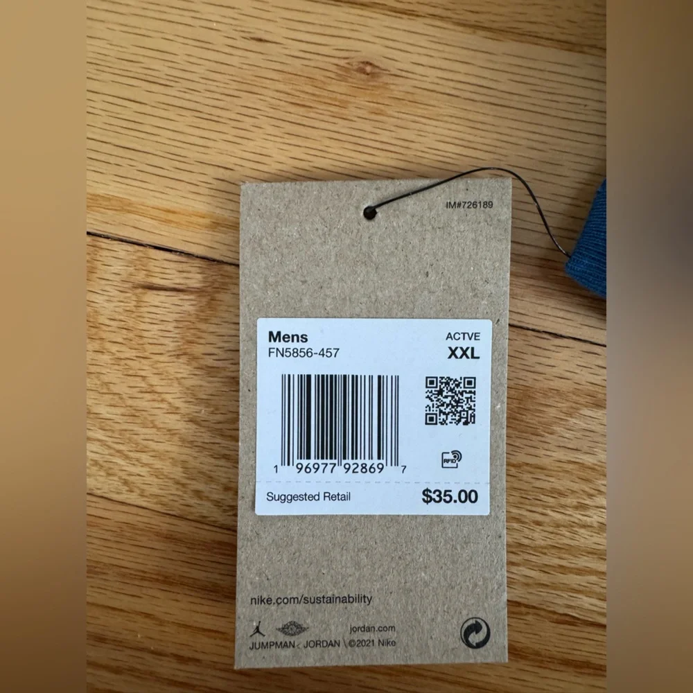 Jordan Sport Dri-Fit Sleeveless Tank in Teal NWT Size XXL - Picture 4 of 4